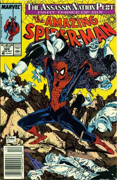 The Amazing Spider-Man #322 Newsstand ed. - back issue - $7.00