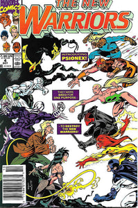 The New Warriors #4 Newsstand ed. - back issue - $4.00