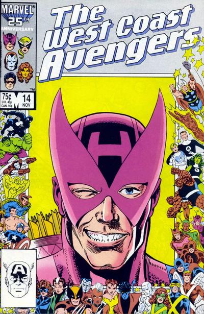 West Coast Avengers #14 Direct ed. - back issue - $4.00