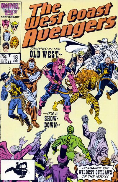 West Coast Avengers #18 Direct ed. - back issue - $3.00