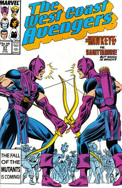 West Coast Avengers #27 Direct ed. - back issue - $2.00
