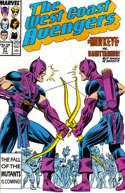 West Coast Avengers #27 Direct ed. - back issue - $3.00