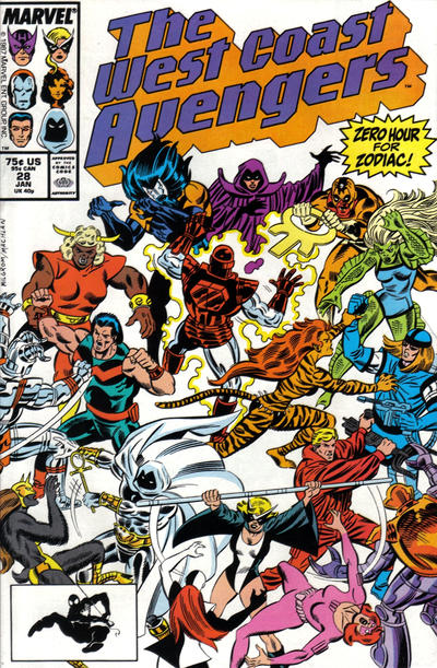 West Coast Avengers #28 - back issue - $2.00