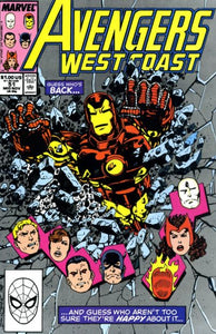 Avengers West Coast #51 Direct ed. - back issue - $3.00