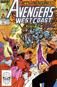 Avengers West Coast #53 Direct ed. - back issue - $5.00