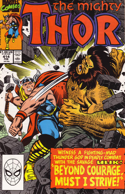 Thor #414 Direct ed. - back issue - $3.00