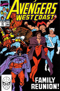 Avengers West Coast #57 Direct ed. - back issue - $3.00