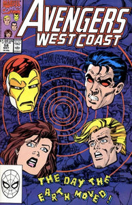 Avengers West Coast #58 Direct ed. - back issue - $3.00