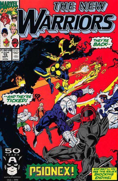 The New Warriors #15 - back issue - $4.00