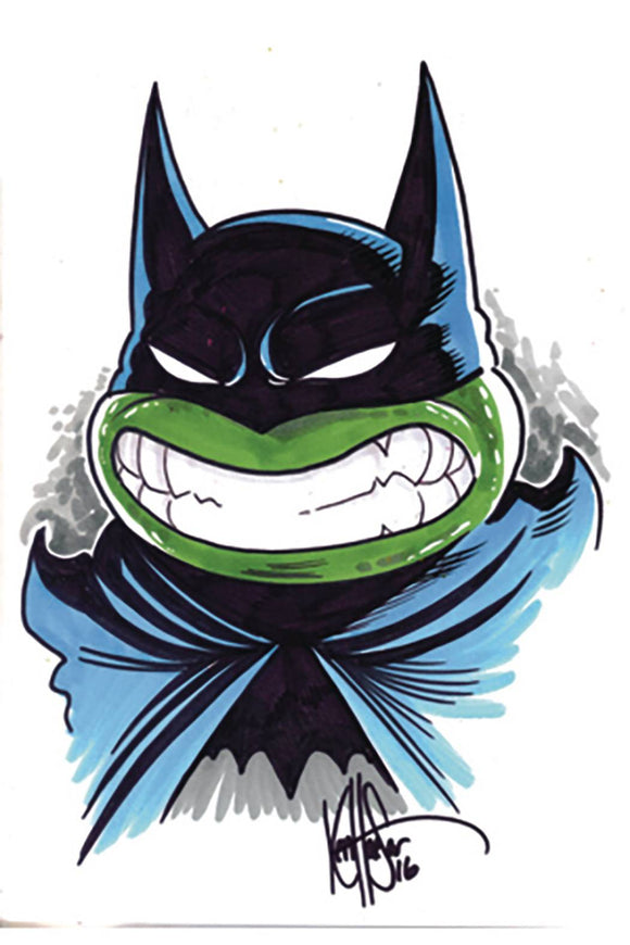 Df Batman TMNT Adventures #1 Haeser Remark Sgn - Comics