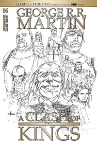 George Rr Martin A Clash of Kings #6 20 Copy Rubi B&W Incv - Comics