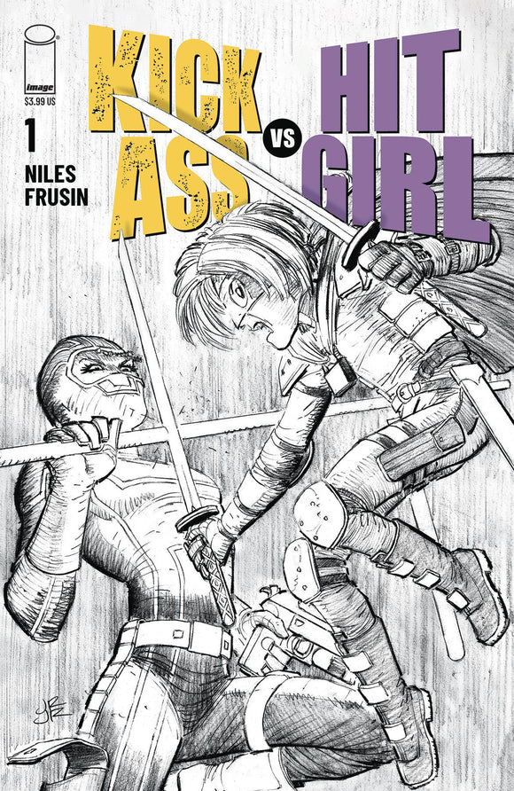 Kick-Ass Vs Hit-Girl #1 Cvr B B&W Romita Jr (of 5) - Comics