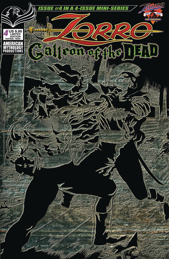ZORRO GALLEON OF DEAD #4 CVR B PULP LTD ED (RES) cover