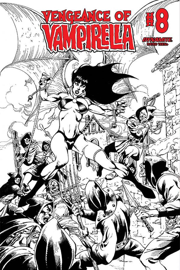 Vengeance of Vampirella #8 Castro B&W Foc Bonus Var - Comics