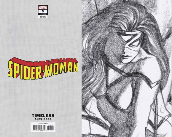 Spider-Woman #5 Ross Spider-Man Timeless Virgin Sketch - Comics