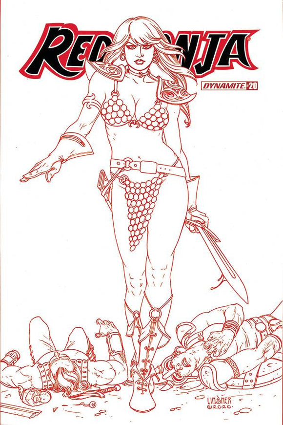 Red Sonja #20 30 Copy Linsner Tint Virgin Foc Incv - Comics