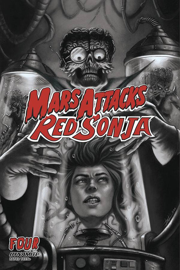Mars Attacks Red Sonja #4 7 Copy Strati B&W Foc Incv - Comics