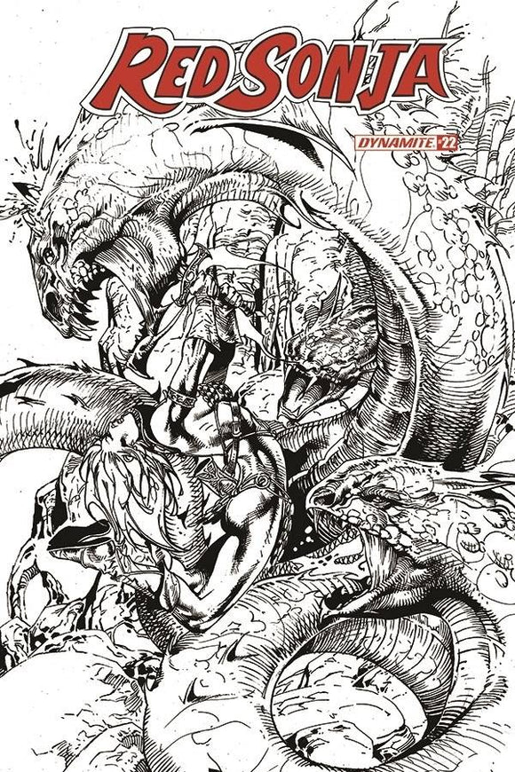 Red Sonja #22 11 Copy Castro B&W Foc Incv - Comics