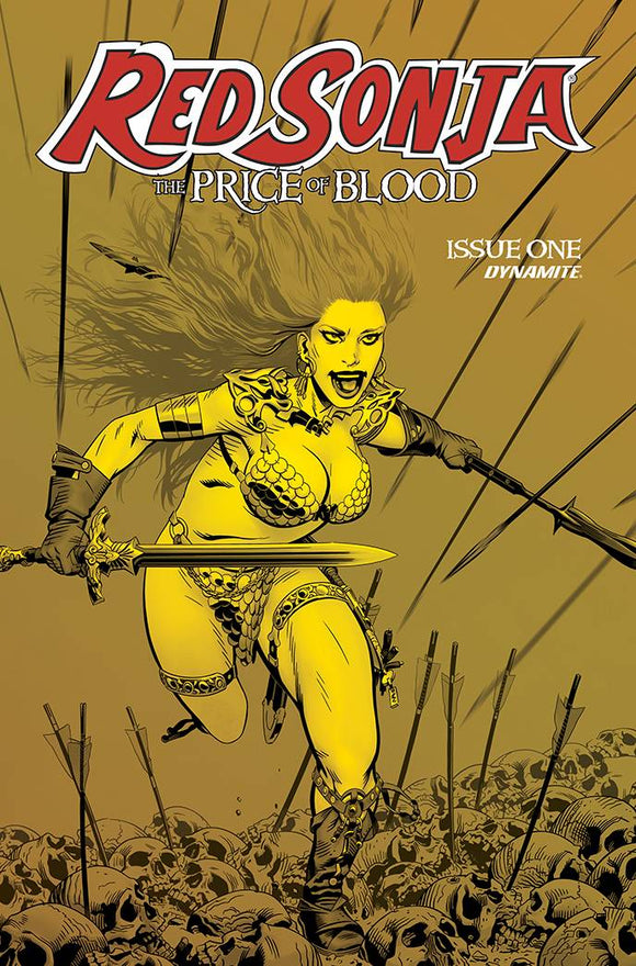 Red Sonja Price of Blood #1 21 Copy Golden Gold Tint F - Comics