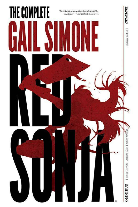 RED SONJA COMPLETE GAIL SIMONE HC OVERSIZED SIMONE SGN cover