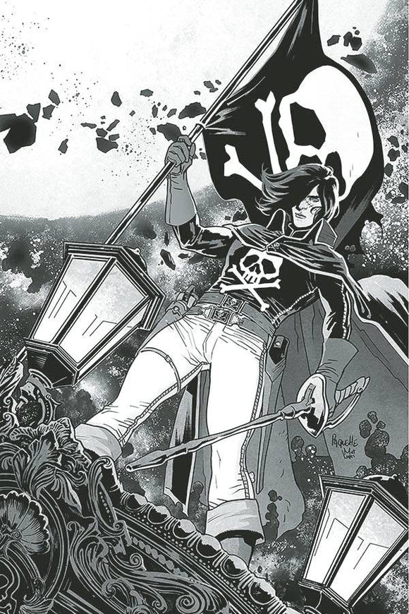SPACE PIRATE CAPT HARLOCK #1 10 COPY PAQUETTE B&W VIRG cover